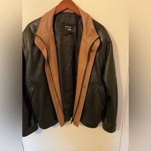 St Croix 2 tone leather jacket 40